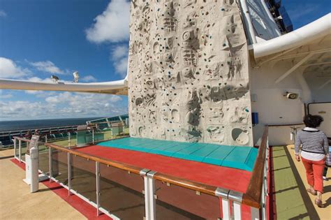 Rock Climbing Wall On Royal Caribbean Radiance Of The Seas Ship