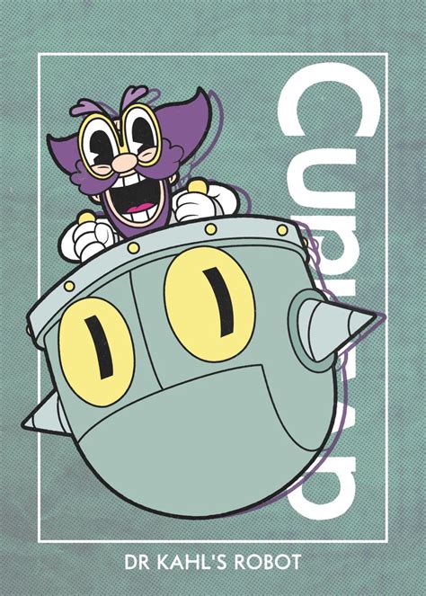 Dr Kahls Robot Poster Picture Metal Print Paint By Cuphead Displate
