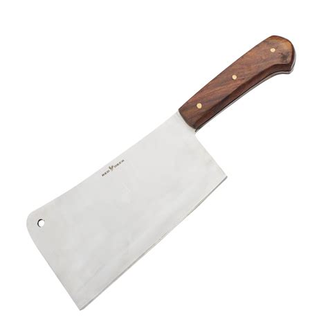 Wooden Handle 13 Inch Meat Cleaver With Full Tang Blade Panther Wholesale