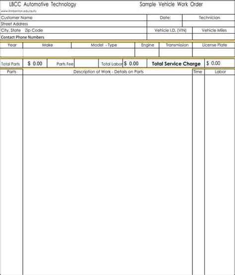 If you anytime go to assignment for tbs factoring account or its affiliated companies, you'll get addition chance. Garage Invoice Template Pdf | Resume Examples