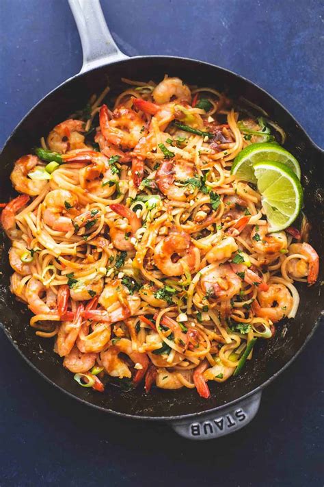 This link is to an external site that may or may not meet accessibility guidelines. Shrimp Pad Thai with Peanut Sauce | Creme De La Crumb
