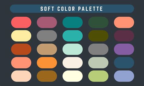 Soft Vector Color Palette Vector Art At Vecteezy
