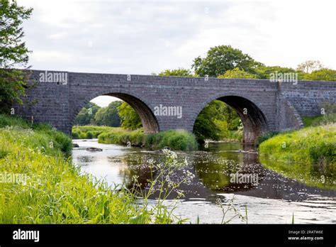 The Chain Bridge On The Ugie River Near Peterhead In Aberdeenshire In