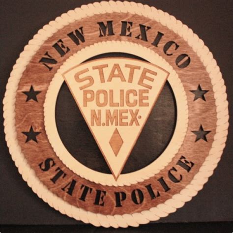 New Mexico State Police Patch Plaque