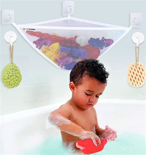 Mesh Bath Toy Holder Kids Bath Toy Net For Tub Bathtub