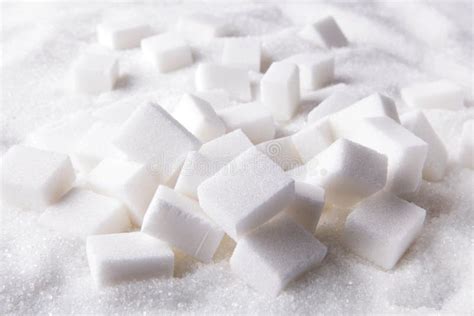 Sugar Lumps Or Cubes In A Row Stock Photo Image Of Sacharose Tooth