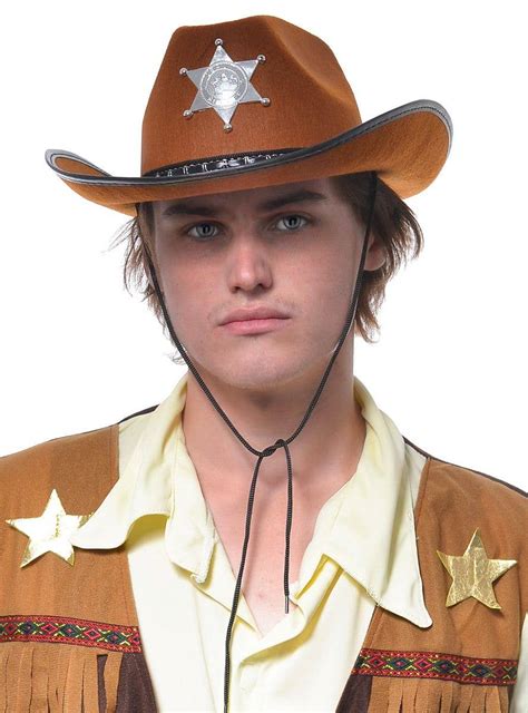 Deputy Sheriff Brown Cowboy Hat Australian Cowboy Hats