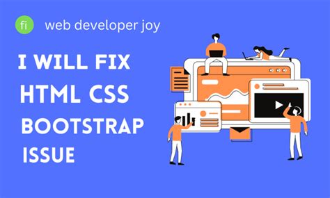 Fix Html Css Bootstrap Issues In An Hour By Webdeveloperjoy Fiverr