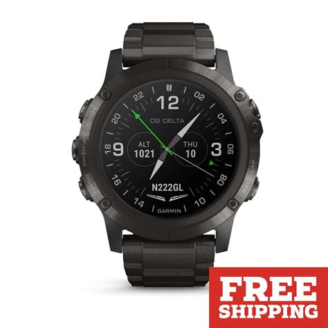 garmin d2 delta px watch in carbon gray titanium band 51mm from sporty s pilot shop