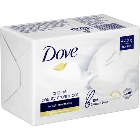 Dove Beauty Bar Soap Original 4x100g Woolworths