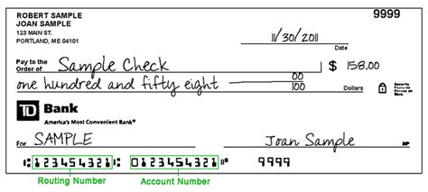 Cheques are generally safer than cash because only the payee can if someone gets their hands on a signed cheque, they can easily withdraw any amount of money from. TD Bank Routing Numbers and Wiring Instructions - Online Bank Directory