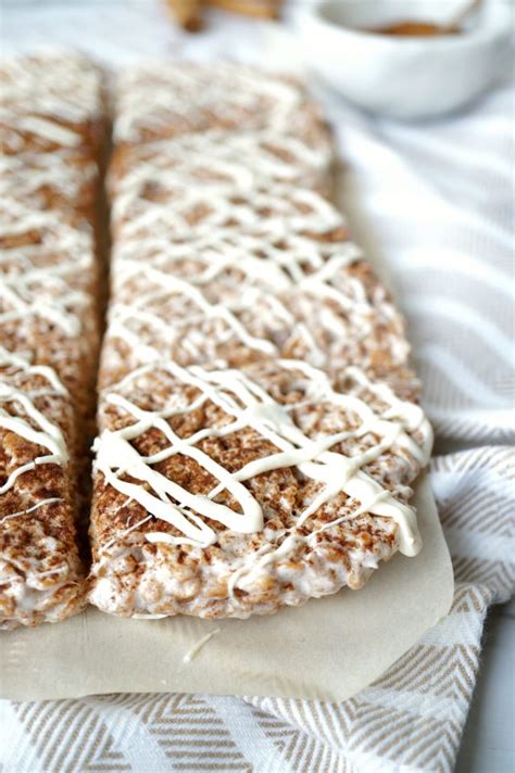 Cinnamon Roll Rice Krispie Treats The Baking Fairy