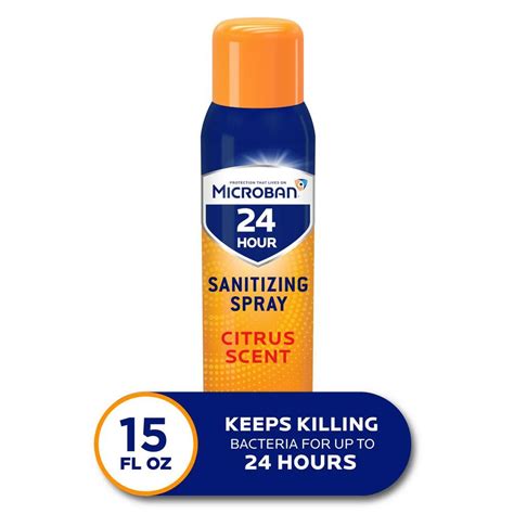 UPC Microban Citrus Scent Hour Disinfectant Sanitizing Spray Fl Oz