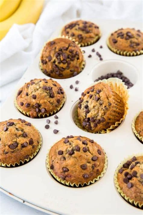 Best Banana Chocolate Chip Muffins Spoonful Of Flavor