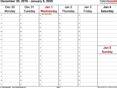2020 Absentee Calendar Template Calendar Template Printable