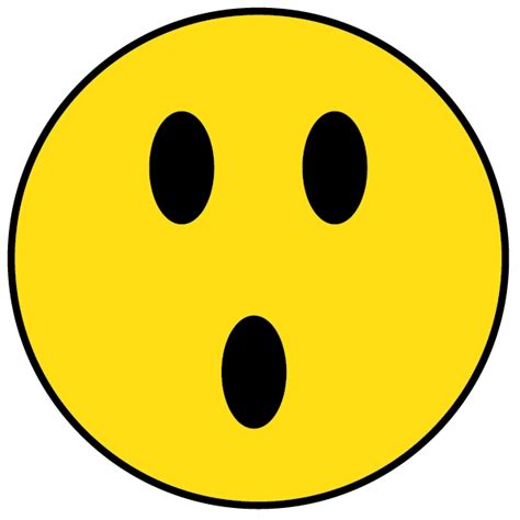 Shocked Smiley Face Clipart Best
