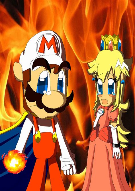 Capfire Mario Saved Princess Peach Vs Bowser By Ftftheadvancetoonist