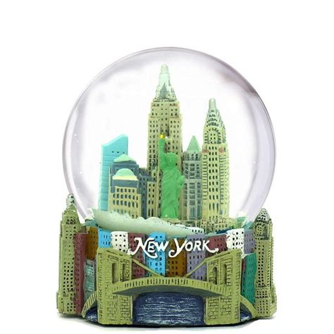Mini New York City Snow Globe Nyc Skyline In This Souvenir Figurine