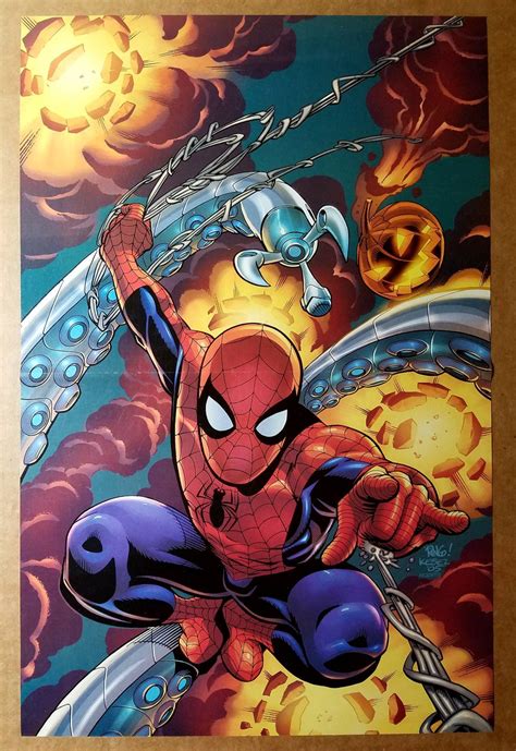 Spider Man Marvel Comics Poster By Mike Wieringo