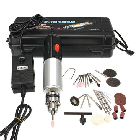V W Micro Electric Hand Drill Adjustable Variable Speed Electric