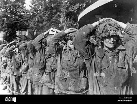British Prisoners Of War During The Battle Of Arnhem Between The Stock