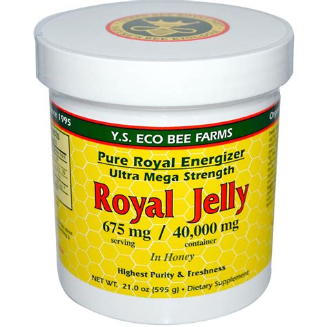 Ys Eco Bee Farms Royal Jelly In Honey 675 Mg 21 Oz 595 G