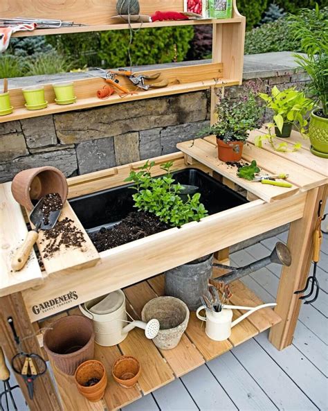 27 Creative Potting Bench Ideas To Make Gardening More Fun Pallet