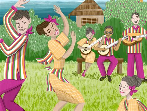 Tinikling Folk Dance Filipino Art Instant Digital Print Etsy Singapore