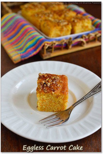 Carrot Cake Recipe - Eggless (With no eggs & butter | Cake ...