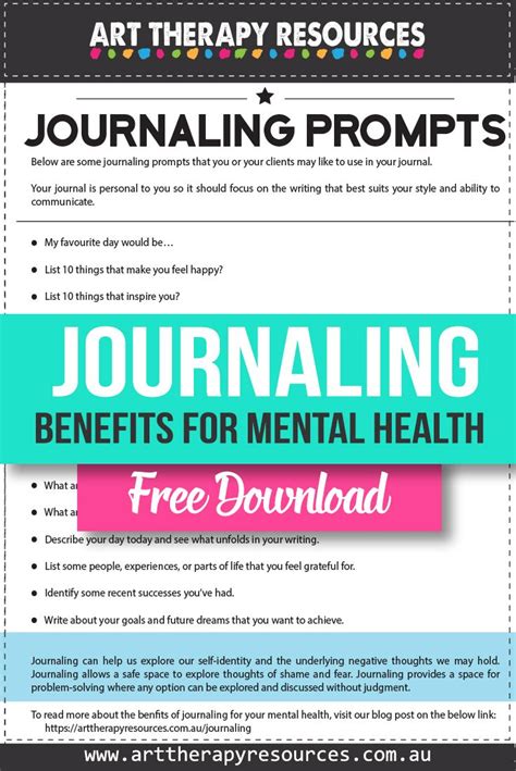 The Benefits Of Journaling For Mental Health Free Download