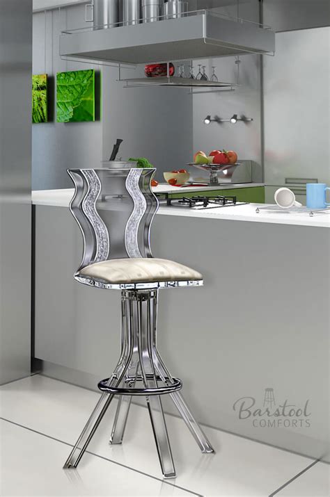 muniz wynter acrylic swivel bar stool  wave