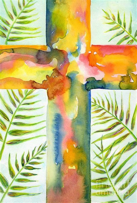 Find modern wall art & room decor only at west elm®. Palm Sunday Painting | Cross paintings, Cross art, Easter ...