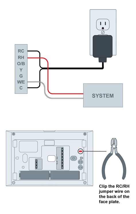 Plugs into your standard 110 v/120 v outlet and converts to 24 volt ac current 24 volt transformer for thermostat and doorbell: Mear Thermostat 2wire Wiring Diagram - Wiring Diagram