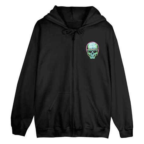Billy Talent Crisis Of Faith Full Colour Skull Zip Hoodie