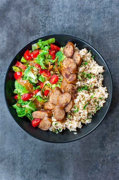 Sausage Veggie Rice Bowls Recipe Fast And Flavorful