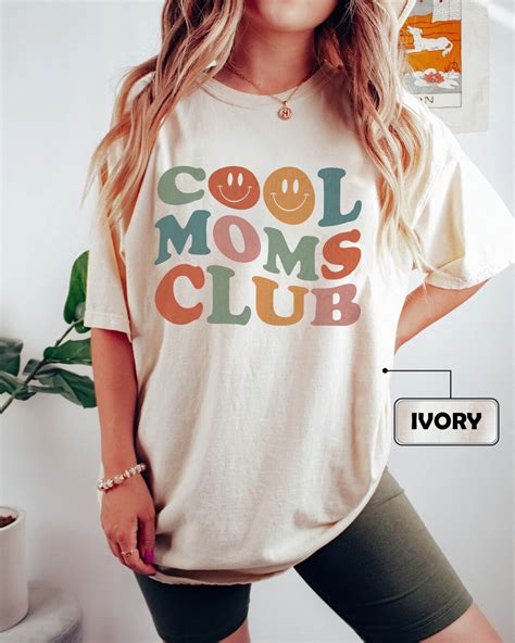 Comfort Colors Cool Moms Club Shirt Sarcastic Mom Shirt Etsy