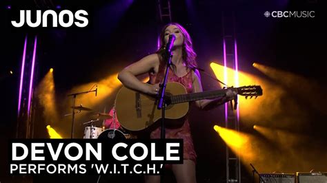 Watch Devon Cole Perform W I T C H Juno Awards Youtube