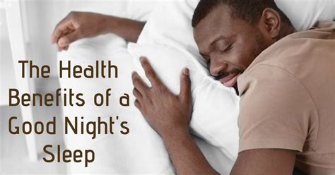 Health Benefits Of A Good Night’s Sleep Sound Sleep Medical