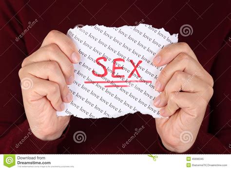 Sex Stock Image Image Of Letter Message Hand Solution 45696345