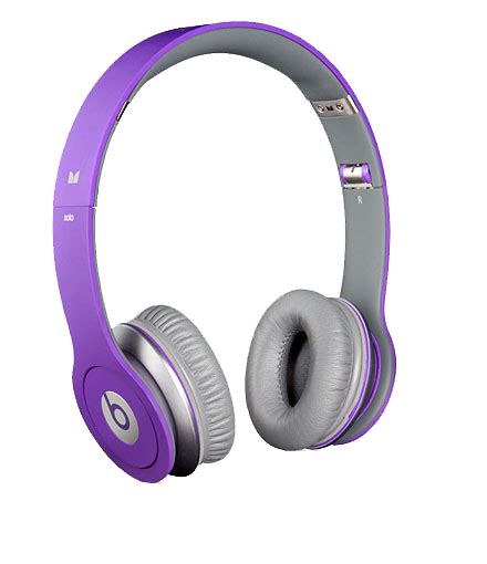 Purple Beats By Dr Dre Headphones Png Png Mart