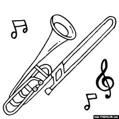 Free coloring pages for adults. Jazz Band Coloring Pages