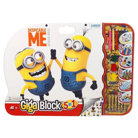 As Company Σετ Ζωγραφικης Giga Block 5 In 1 Minions 1023 62707 Toys