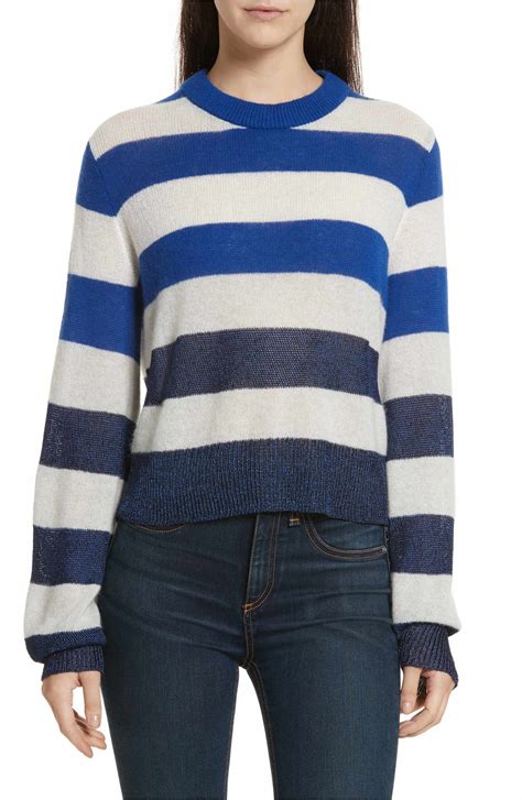 rag and bone annika stripe sweater nordstrom sweaters blue cashmere sweater cashmere blend