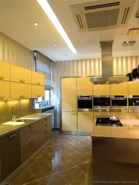 White kitchen cabinets still top the charts as one of the most popular finishes. Pictures of Modern Yellow Kitchens - Gallery & Design Ideas