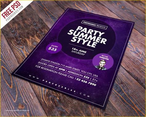 Free Party Flyer Templates Of Free Flyer Templates Psd From Css Author