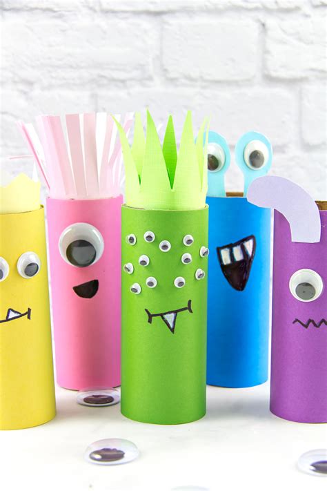 Cutest Toilet Paper Roll Monsters Craft For Kids Kids Activities Blog