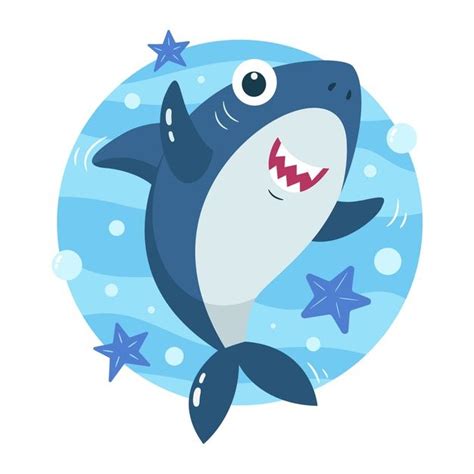 Download Baby Shark In Cartoon Style Concept For Free In 2020 Cartoon
