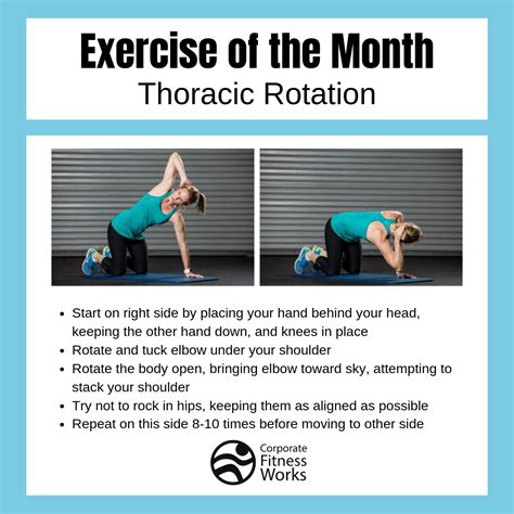 Thoracic Rotation Exercise Thoracic Thoracic Spine Mobility Exercise