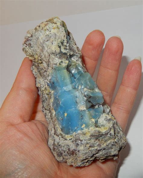 Raw Owyhee Blue Opal Large Etsy Blue Opal October Birth Stone Opal