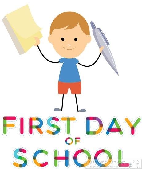 First Day Of Kindergarten Clipart Best